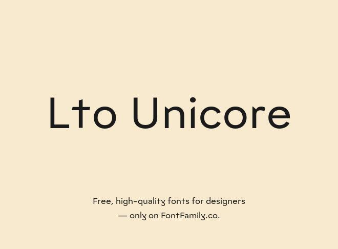Lto Unicore Font