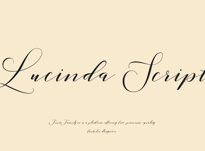 Lucinda Script Font
