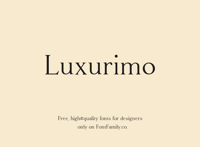 Luxurimo Font