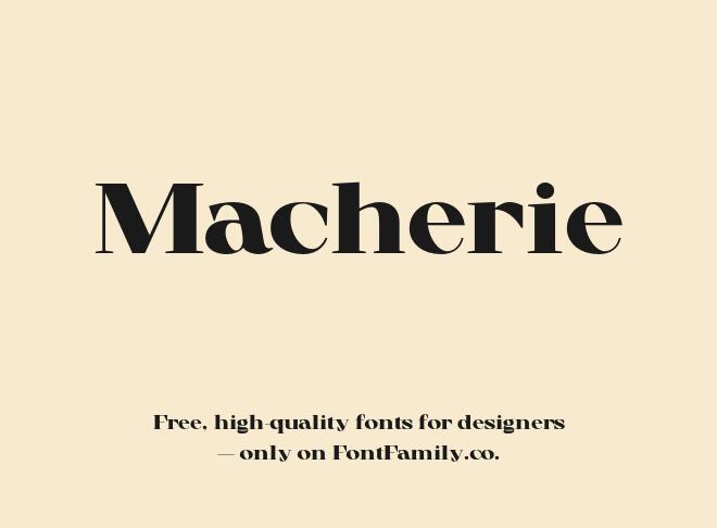 Macherie Font