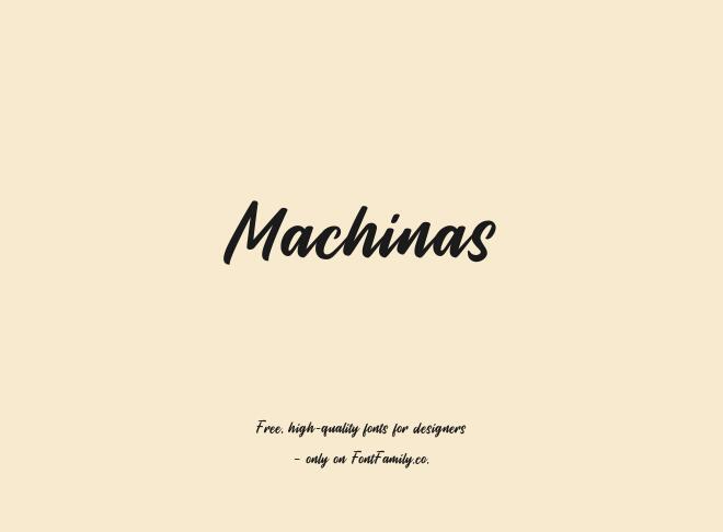 Machinas Font