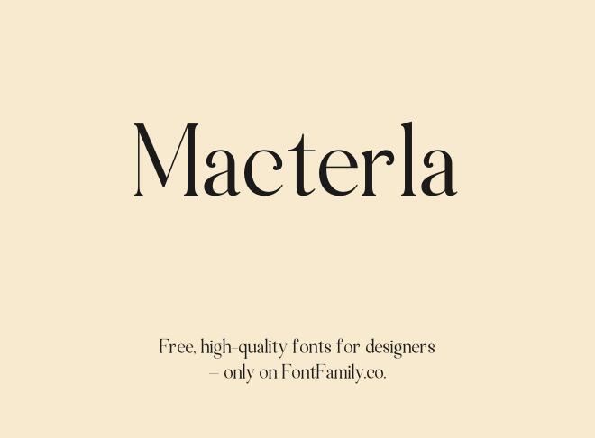 Macterla Font