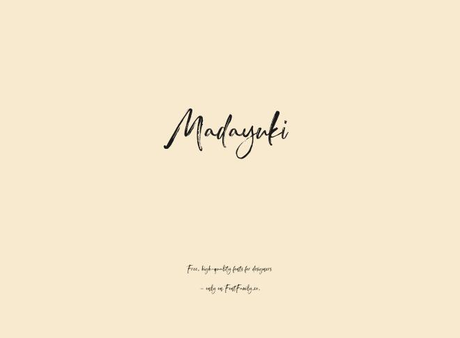 Madayuki Font
