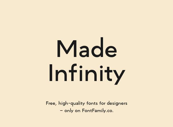 Made Infinity Font