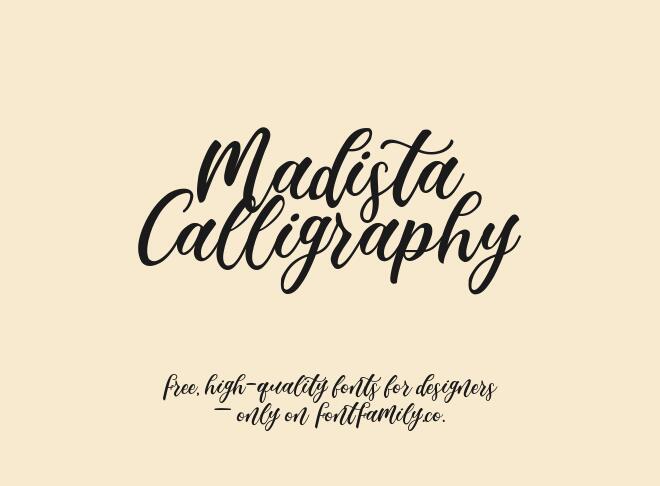 Madista Calligraphy Font
