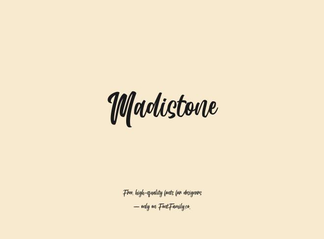 Madistone Font