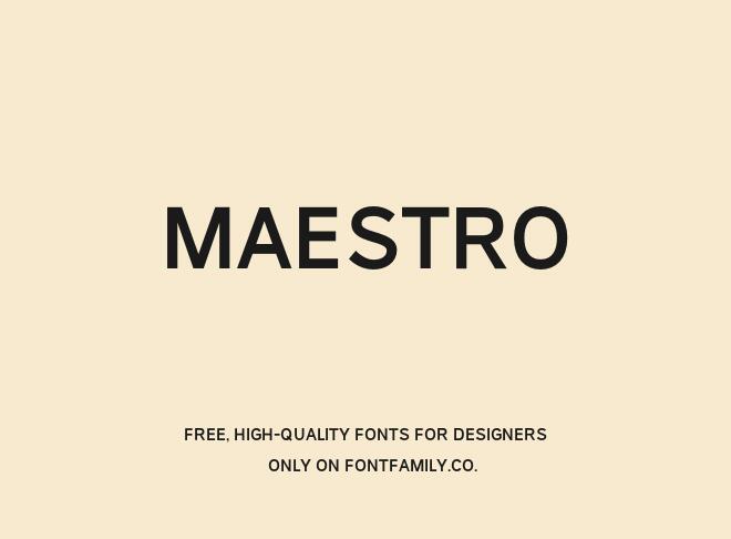 Maestro Font