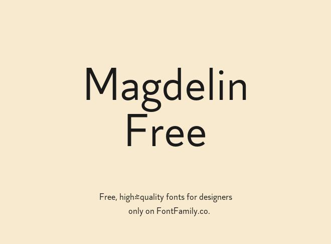 Magdelin Free Font