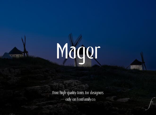 Mager Font
