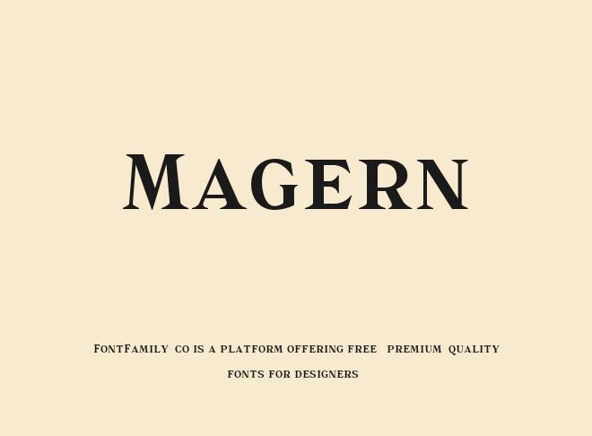 Magern Font