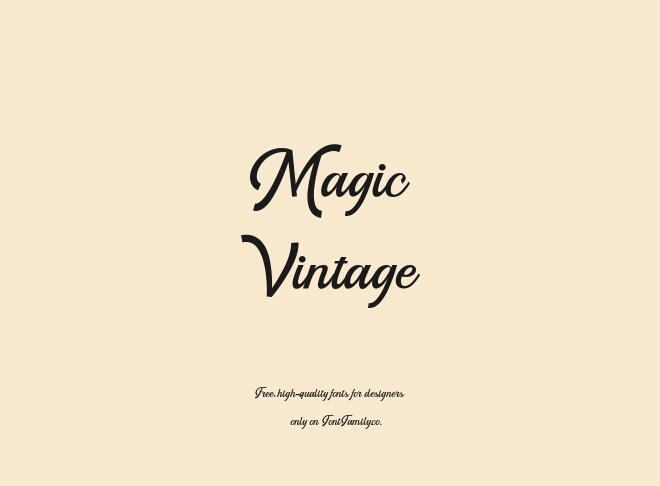 Magic Vintage Font