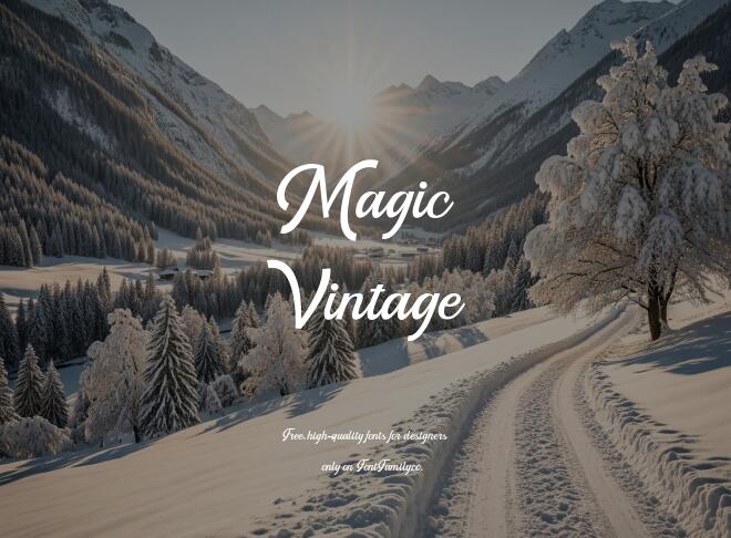 Magic Vintage Font