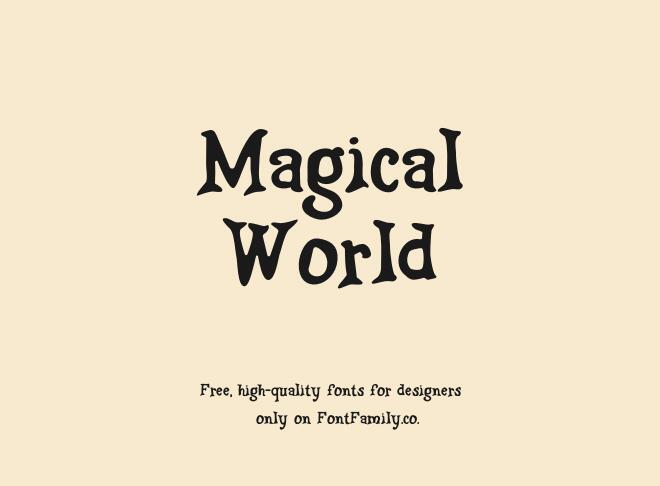 Magical World Font