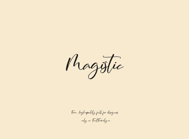 Magistic Font