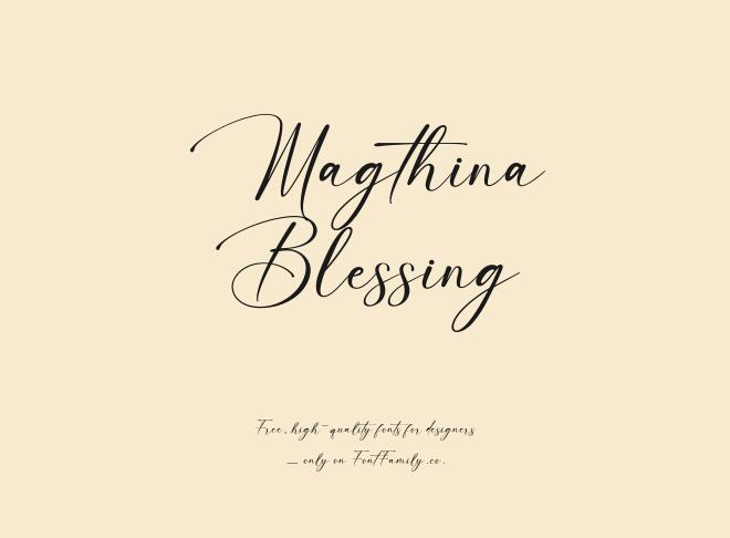 Magthina Blessing Font