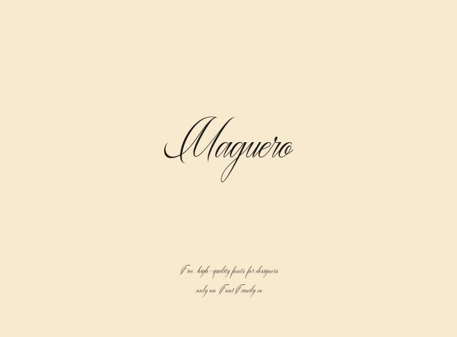 Maguero Font