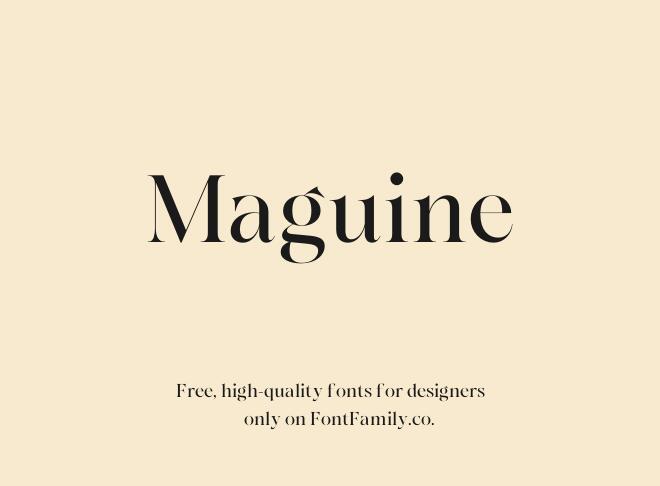 Maguine Font