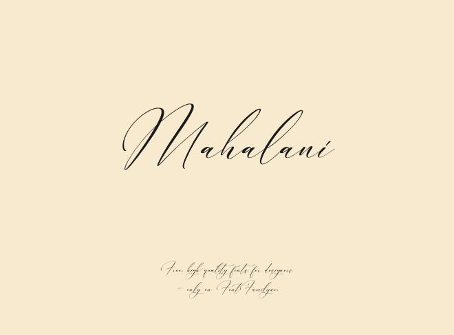 Mahalani Font