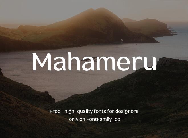 Mahameru Font