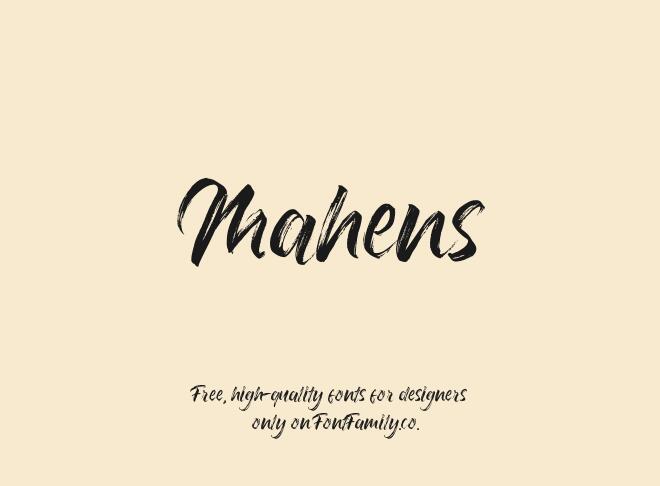 Mahens Font