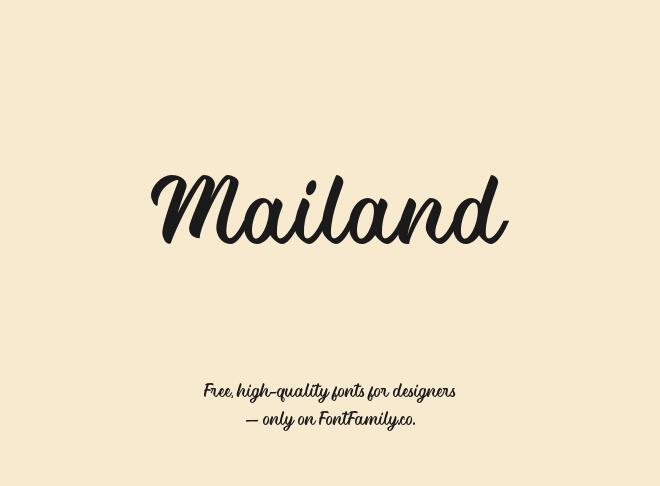 Mailand Font