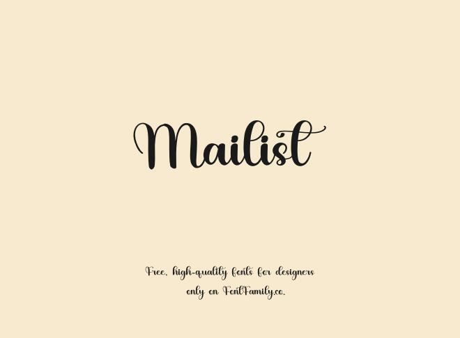 Mailist Font