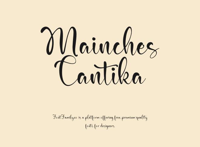 Mainches Cantika Font