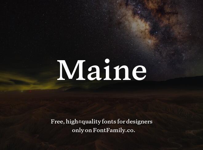 Maine Font