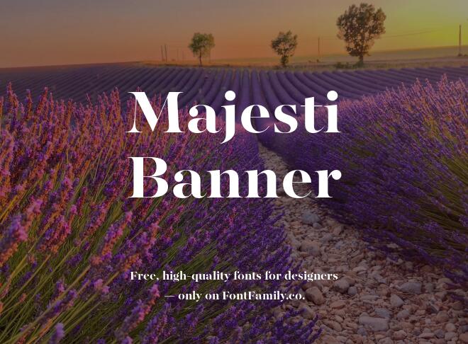 Majesti Banner Font
