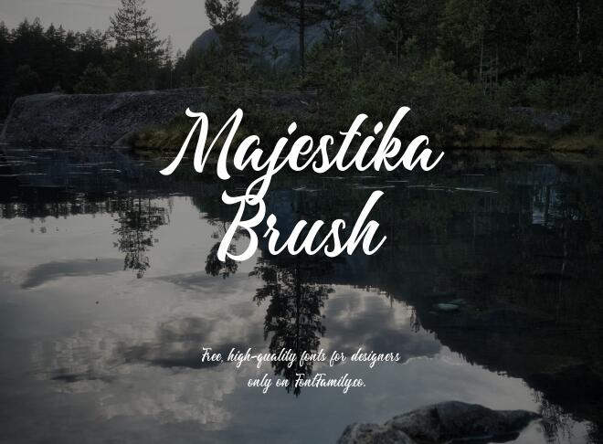 Majestika Brush Font