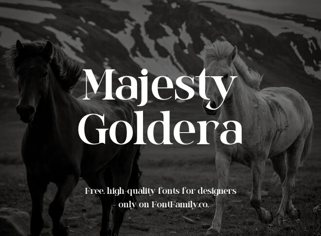 Majesty Goldera Font