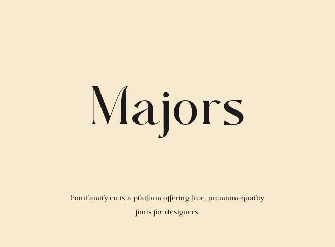 Majors Font