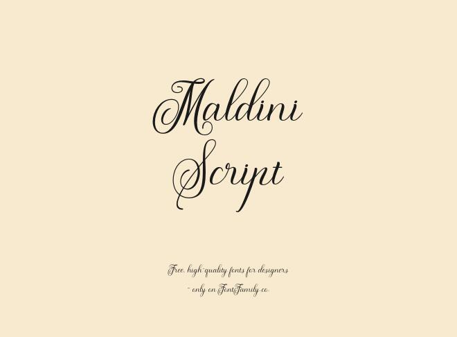 Maldini Script Font