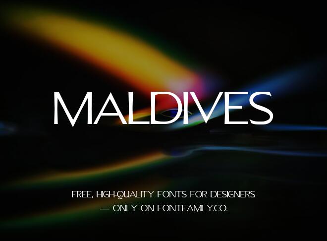 Maldives Font