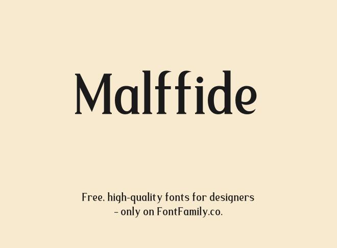Malffide Font