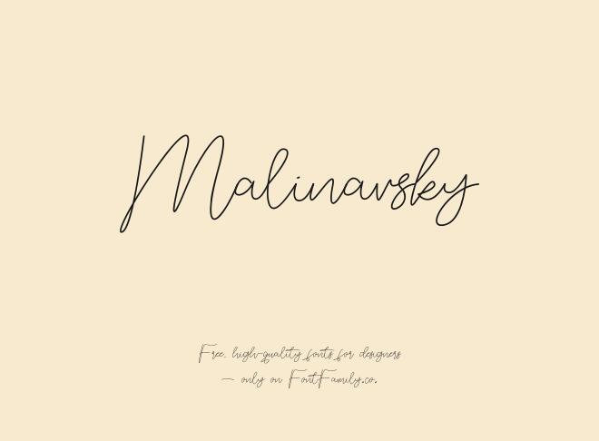 Malinavsky Font