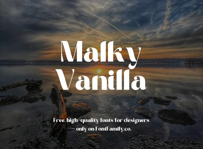 Malky Vanilla Font