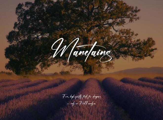Manetains Font