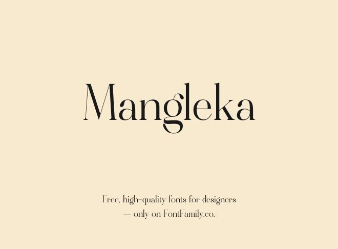 Mangleka Font