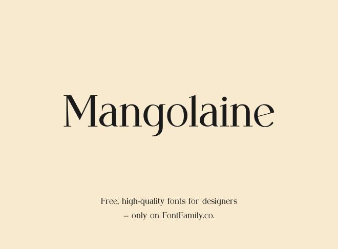 Mangolaine Font