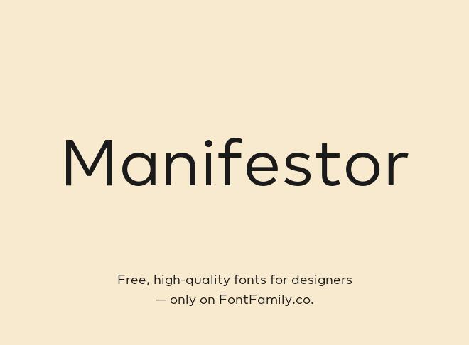 Manifestor Font