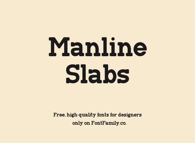 Manline Slabs Font