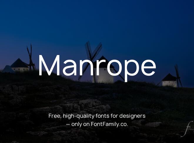 Manrope Font