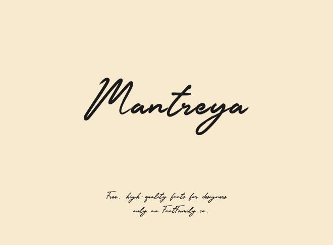 Mantreya Font