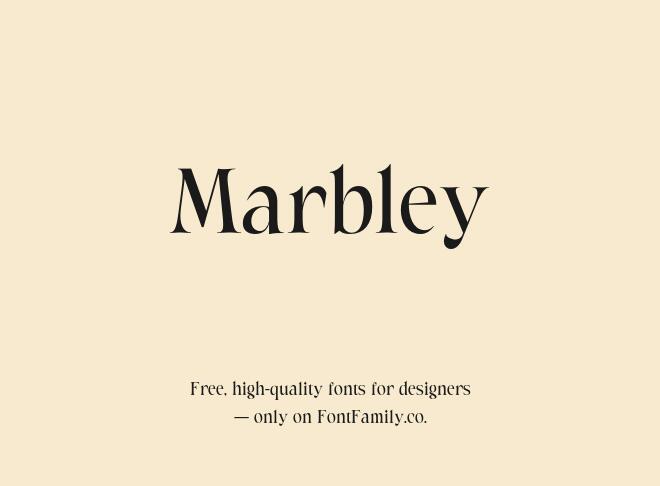 Marbley Font