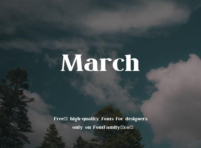 March Font