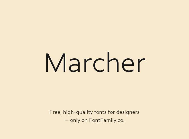 Marcher Font