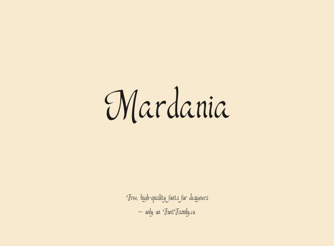 Mardania Font