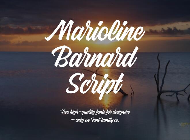 Marioline Barnard Script Font
