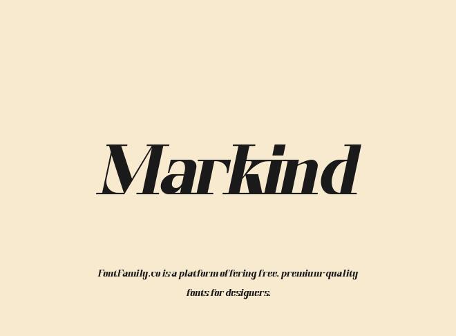 Markind Font